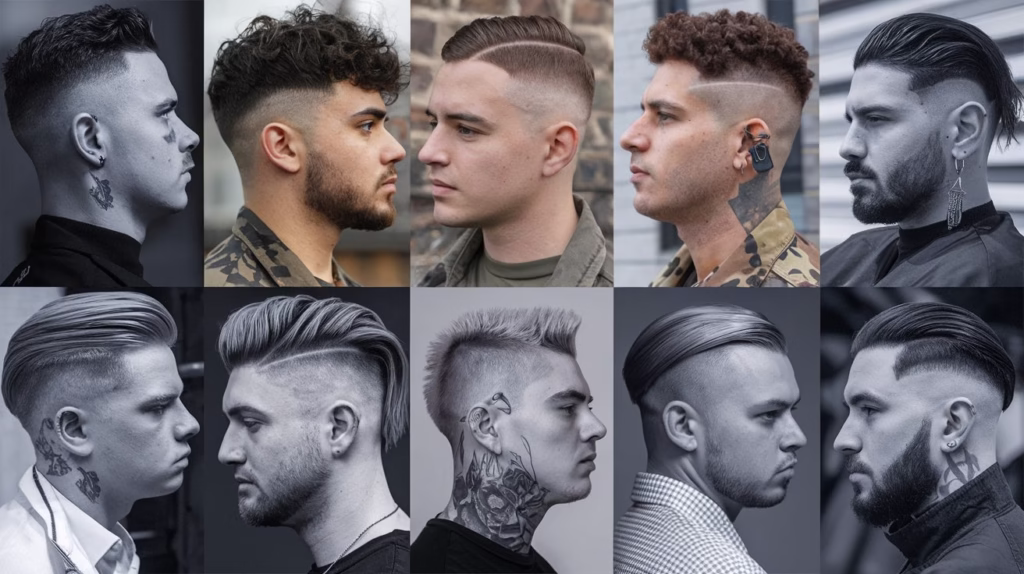 low fade haircut men
